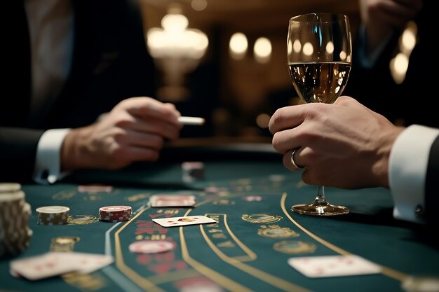 Live casino table with professional dealer and HD multi-camera broadcast